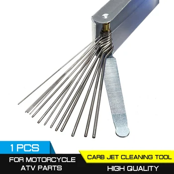 Pre Motocykel ATV Časti Carb Jet Cleaning Tool Karburátoru Drôt Cleaner Nastaviť