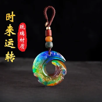 Teplota Snímanie Dragon Háčik Jade Tlačidlo pracky Módny Prívesok Charm Šperky Vyrezávané Amulet Darčeky Ženy Muži Prinášajú Šťastie