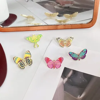 Nádherné Smalt Pin Vlastné Farebné Kreslené Motýľ Motýľ Hmyzu Brošňa Klope Odznak Prírody Šperky, Darček Pre Deti, Priateľov ???