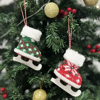 Pletené Oblečenie pre Skate Visí Nový Rok Vianočný Strom Ornament Visí Vianočné Domova muñecos de navidad decoracion