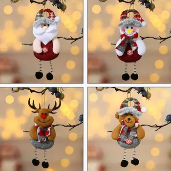 Visí Vianočné Dekorácie Sobov, Závesné Dekorácie, Ručne vyrábané 3d Ozdoby na Vianočné stromčeky Santa Claus Snehuliak Sobov Medveď