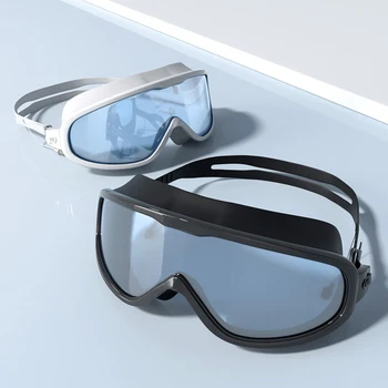 Dospelé Veľké Plavecké Okuliare S zátkové chrániče sluchu Anti-Fog UV Ochrany Plávať Eyewears Pre Ženy, Mužov Unisex Plávanie Dodávky