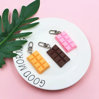 Nové Čokoláda Keychain Tvorivé Simulácia Potravín Módnej Fotografie Modelu Auta Telefón Taška Prívesok Ozdoby Darček Ženy Čačky