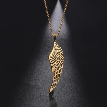 Pavúk 2023 Seraph Anjel Krídla Náhrdelník Prívesok pre Ženy Nehrdzavejúcej Ocele Zlatá Farba Choker Reťazca Náhrdelník Módne Šperky Dary