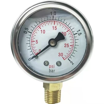 Hladina kvapaliny tlakomer telo Y50LA-1/4NPT nehrdzavejúcej ocele, kovu 0-2BAR generátor kyslíka s 0.2 Mpa tlak