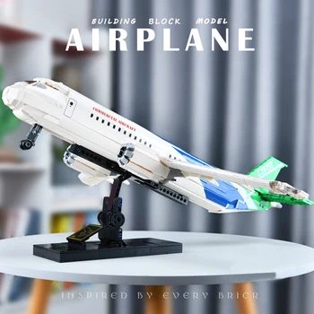 Nápady Série Mesto Osobné Lietadlo Stavebným 787 Dreamliner V Lietadle Model Tehly Zostaviť Hračky Pre Deti Darček K Narodeninám Moc