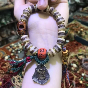 Šperky Tibetskej Príslušenstvo Gabala Jeden Kruh Náramok Jak Kostí Lebky Parohy