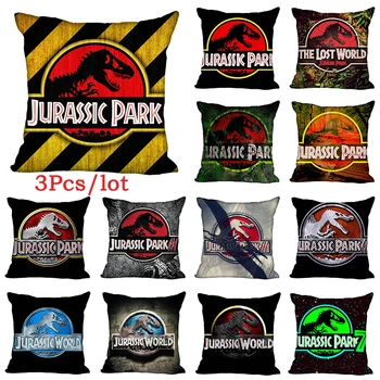 3ks/veľa Jurský Park Dinosaur obliečka na Vankúš 45x45cm Zvierat Polyester Vankúš Tyrannosaurus Rex, Stoličky, Gauč Domov Vankúš