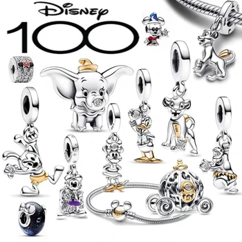 Nové Disney Kúzlo 100. Výročie Prívesok Fit Ženy Originálny Náramok Diy Charms Tekvica Auto Darčeky, Šperky