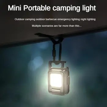 Mini LED Baterka Keychain Svetlo Multifunkčný Prenosné KLASU Camping Baterky USB Nabíjanie Práce Svetlá rybárske Lanterna