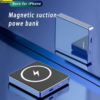 Magnetické Bezdrôtovú Nabíjačku Macsafe Power Bank 10000mAh Prenosný Externý Pomocná Batéria pre iPhone Huawei Samsung Nabíjačka