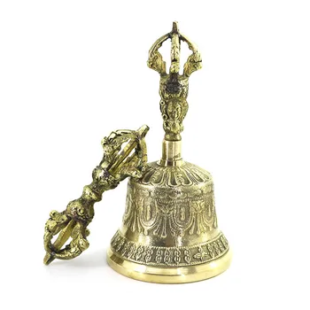 Nepálska Ručné Brass Bell