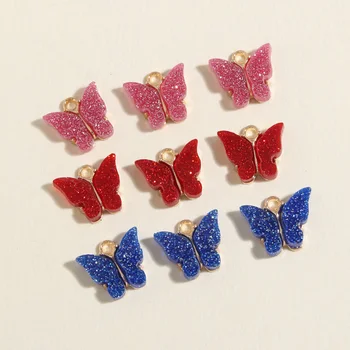 10pcs 3 Farby Krásne Malé Motýľ Charms Zvierat Smalt Prívesok Fit Náhrdelníky DIY Handmade Šperky, Takže Nájsť zdroj