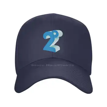 2degrees Logo Tlače Grafiky Bežné Denim spp Pletené klobúk Baseball cap
