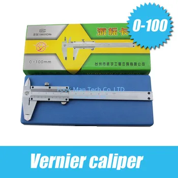 Vernier strmeň ručné nástroje merania 0-100 mm rozsah 0,1 mm presnosť Hardvérové Nástroje / Šperky, Nástroje, Meracie Nástroje
