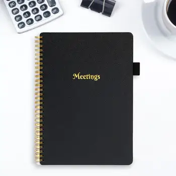 Vestník Notebook Premium Loose-leaf poznámkový blok s Perom Slot Týždenný Plánovač Papiernictvo Darček pre Organizované Plánovanie Zhustne