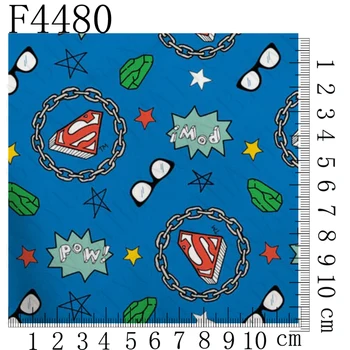 Nočná mora Vianočné Jack a sally čisté bavlnené tkaniny Tlače elastické šitie DIY tkaniny Materiál Ručné F4480