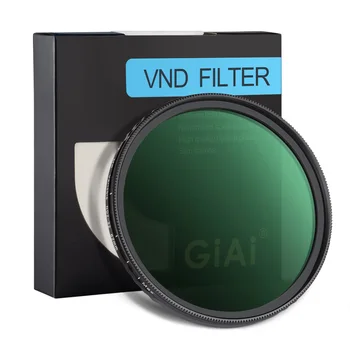 GiAi Premennej ND Filter ŽÚ2-ND32 49 mm-82mm Č. X Vzor Nano Povlak Objektív Fotoaparátu Neutrálne Filtre pre Nikon, Sony Canon