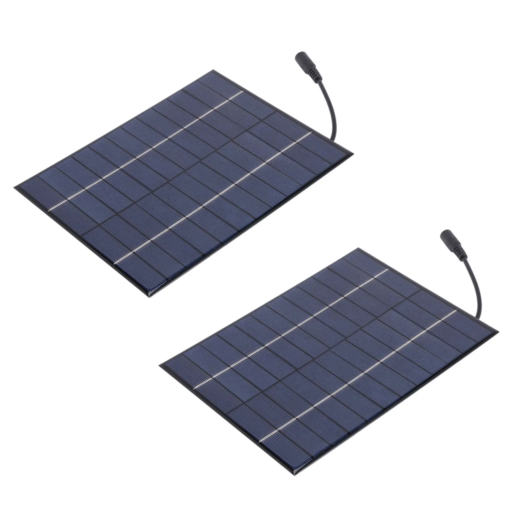 2X 12V 5.2 W Mini Solárny Panel Polykryštalických Solárnych Buniek Kremíka Epoxidové DIY Solar Modul Systému Nabíjačky Batérií
