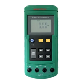 MASTECH MS7221 Digitálne Volt/ro Zdroj Napätia Prúd Kalibrátor Meter Výstup Krok DC 0-10V 0-24mA Tester