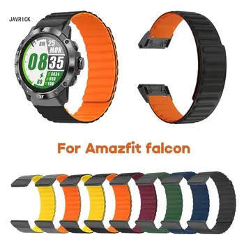 Kremík-Watchband Popruh Vhodný pre Amazfit Falcon Smartwatch Zápästie Mäkký Slučky Magnetický Náramok Nahradiť Nepremokavé Pásu