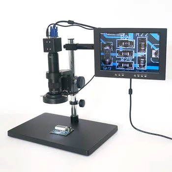 Veľkoobchod s Vysokým rozlíšením VGA Priemyselné Electron Digitálny Mikroskop S Kamerou LCD Displej Pre PCB telefón opravy