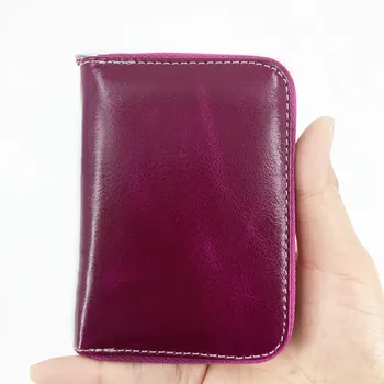 Nový Anti-theft ID Kreditnej Karty Držiteľ Módne dámske 10 Kariet Originálne Kožené Vrecko Prípade Kabelku Krátke Peňaženky taška pre Ženy