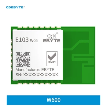 CDEBYTE E103-W05 W600 2.4 GHZ IEEE 802.11 b/g/n 20dbm NA príkaz smd PCB palubnej antény wifi ak chcete sériový port bezdrôtového modulu