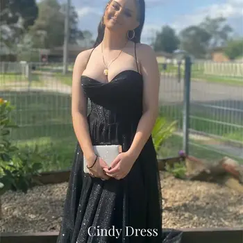Cindy Black Milú, Off-ramenný Backless Party Šaty pre Ženy, Luxusné Žena Večerné Šaty Nové Vhodné Žiadosť Prom Formálne