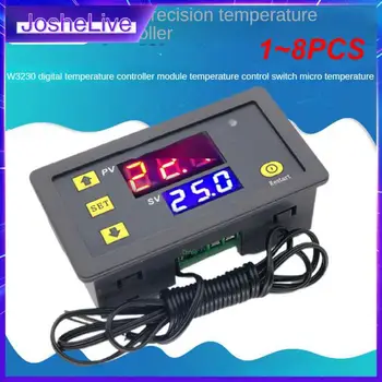 1~8PCS 12V 24V AC110-220V Sonda line 20A Digitálna regulácia Teploty LED Displej Termostat S Vykurovania/Chladenia Ovládanie Prístroja