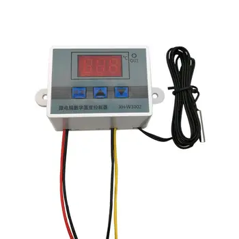Mikropočítačový digitálne zobrazenie teplotného spínača 12V-220V 120W240W1500W termostat NTC snímač teploty W3001
