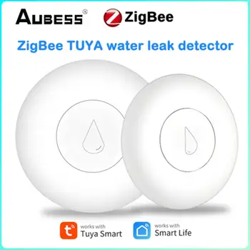 ZigBee TUYA Vody Detektor Úniku pred Povodňami Senzor Vodnej Nádrže Plné Vody Prepojenie Alarm Smart Home Diaľkové Monitorovanie SecurityProtection
