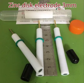 Zinok disku elektródy, zinok elektródy, zinok rod elektródy, elektrochemické pracovnej elektródy. 1 mm 2 mm 3 mm 4 mm 5 mm.