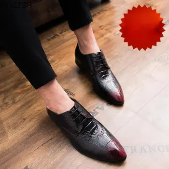 Formálne Obuv pre Mužov, Taliančina Kožené Topánky pre Mužov Obleku Office 2024 Oxford Topánky pre Pánske Coiffeur Chaussures Hommes