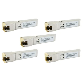 5X Gigabit RJ45 SFP Modul 10/100/1000Mbps SFP Medi RJ45 SFP Vysielač Gigabit Ethernet Switch