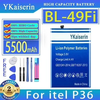 YKaiserin Batéria BL-49Fi BL49Fi 5500mAh Pre itel P36/P37 Pro P36Pro P37Pro Mobilného Telefónu, kontakty batérie