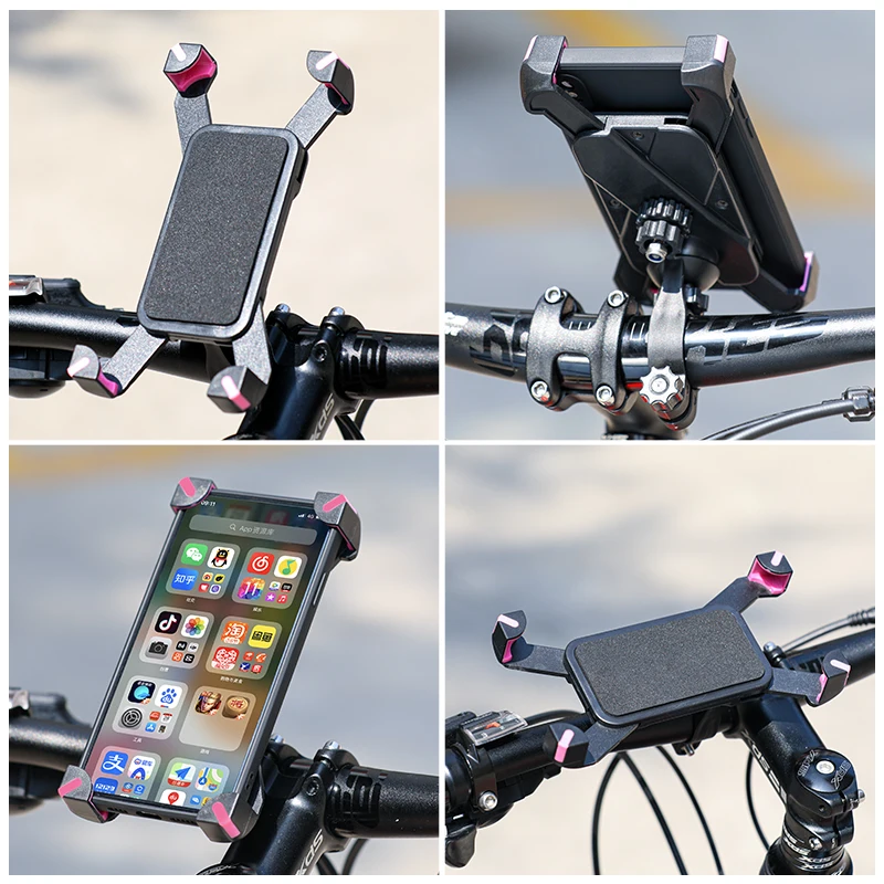 6.5 Palcový Smartphone Držiak Na Motocykel Mobile Bike Príslušenstvo 360° Nastaviteľné Otočné Koleso Telefón Držiak Navigácie