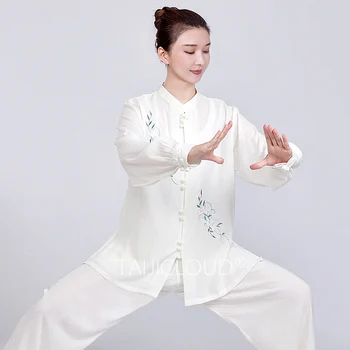 Nové Tai Chi oblečenie pre ženy, vyrobené z ľanu alebo bavlny, vhodné pre cvičí Tai Chi.