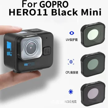 Fotoaparát Filter pre GoPro Hero 11 Čierne Mini Objektív, CPL Filter ND UV Nastaviť Hliníkový Rám Objektív pre Gopro 11/10/ 9 Kamery Príslušenstvo