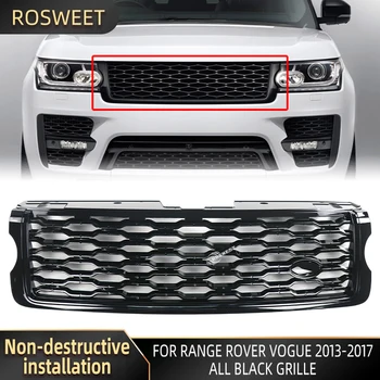 Všetky Čierne Auto Predný Nárazník Mriežka Na Roky 2013-2017 L405 Range Rover Vogue Upgrade 2018-2022 Štýl Mriežky Chladiča