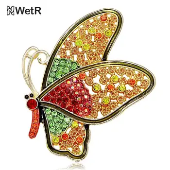 Módne Farebné Diamond Motýľ Brošňa Pre Ženy, Oblečenie, Šperky, Doplnky Strany Darček