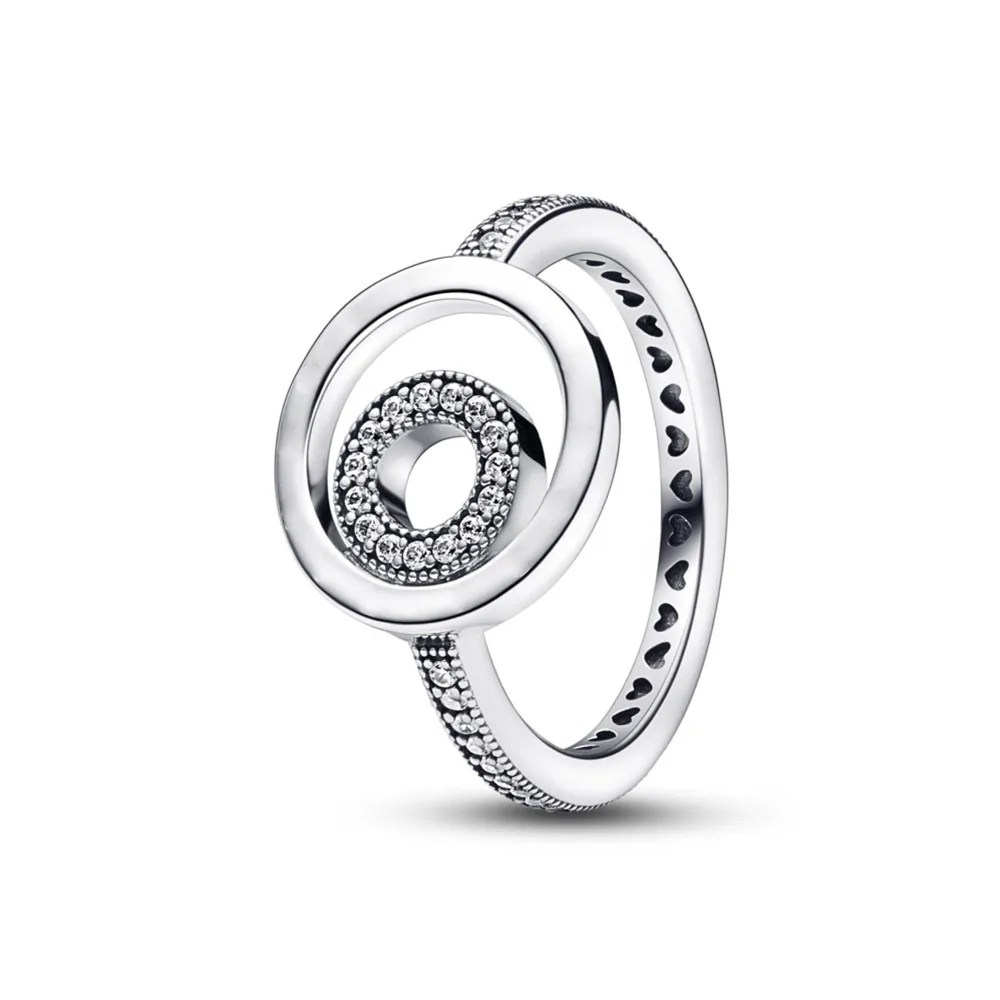 Autentické 925 Sterling Silver Princezná Tiara Koruny Šumivé Láska Srdce ,CZ Prstene pre Ženy Zapojenie Šperky Výročie