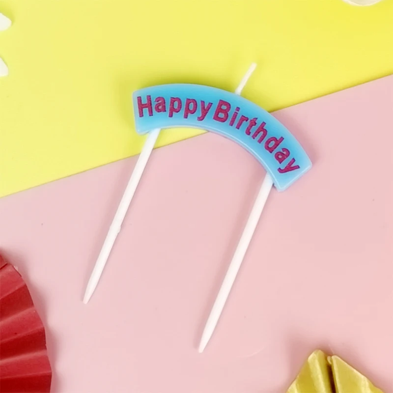 Kreatívne Happy Birthday Archway, Sviečka Strany Detí Výročie Piecť Tortu Dekorácie Dekorácie Dúhové Sviečky