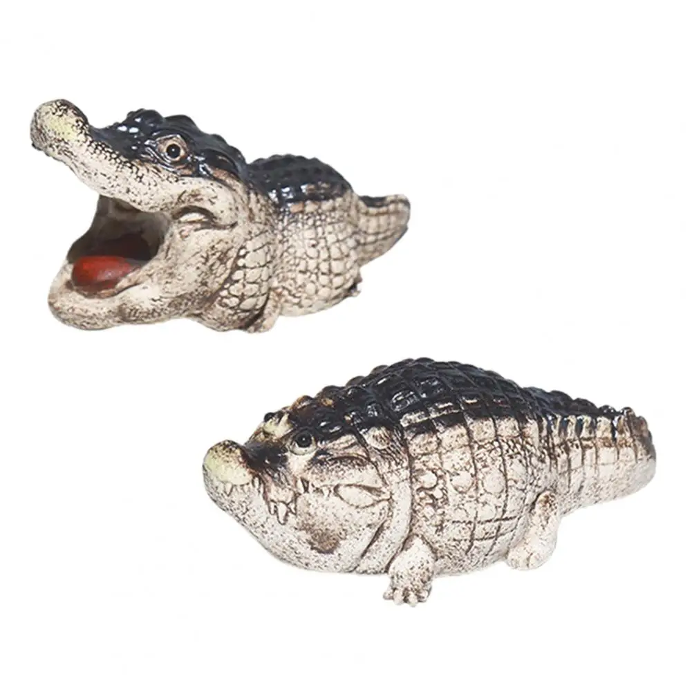 Očarujúce Krokodíla Čaj Pet Ručné Keramické Krokodíla Socha Silnejšia Figúrka Čaj Pet Nastaviť pre Čajový Obrad Zber Ploche