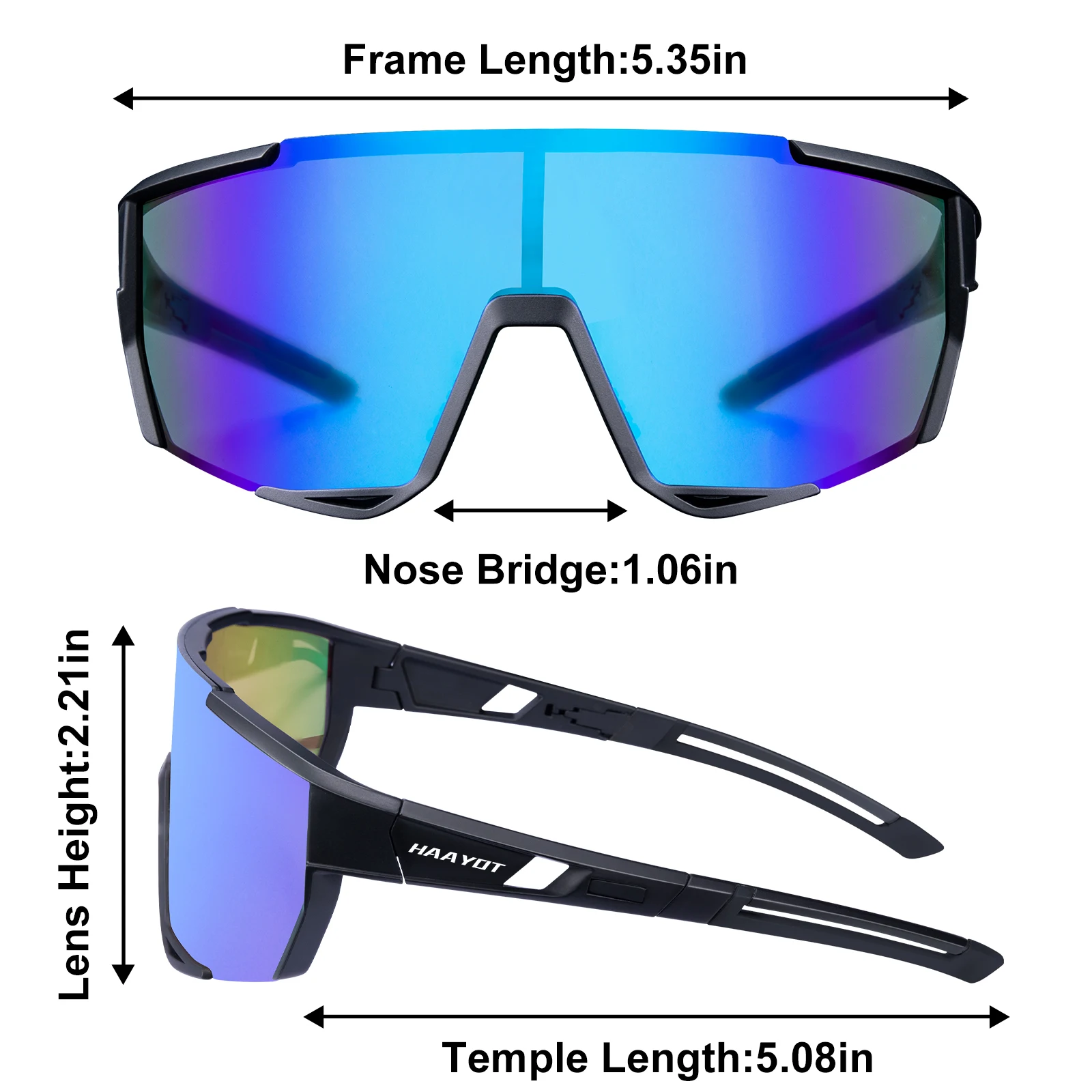 Super Polarizované Športové Cyklistické Okuliare Slnečné Okuliare pre Mužov, Ženy TR90 Rámu Okuliarov pre Beh Baseball Golf Driving Rybolov